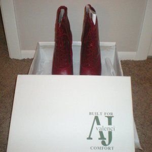 AJ Valenci Comfort Leather Ankle Boots Pumps